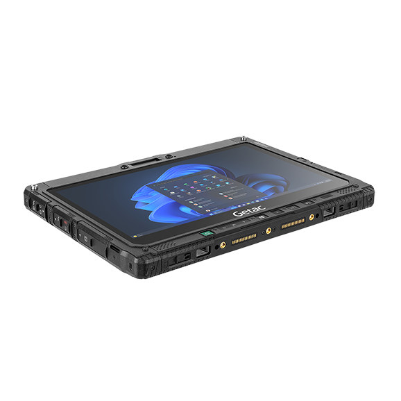 Widok krawędzi — Thunderbolt 4, USB-A i port LAN