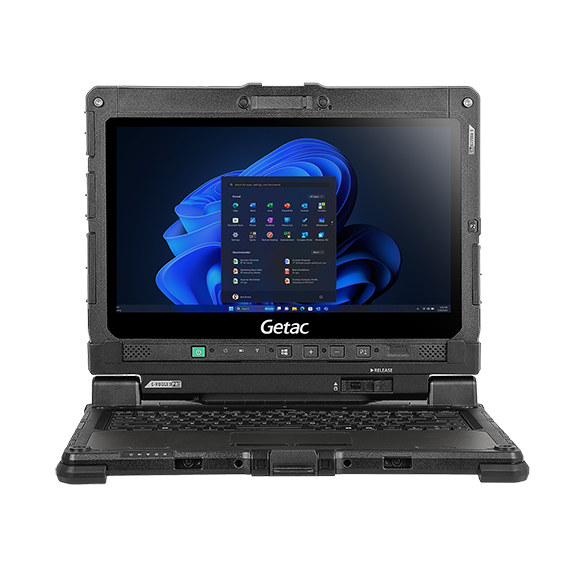 K120 w doku z klawiaturą — tryb wzmocnionego laptopa