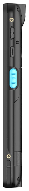 Prawy profil — drugi spust, gniazdo USB-C i regulacja głośności