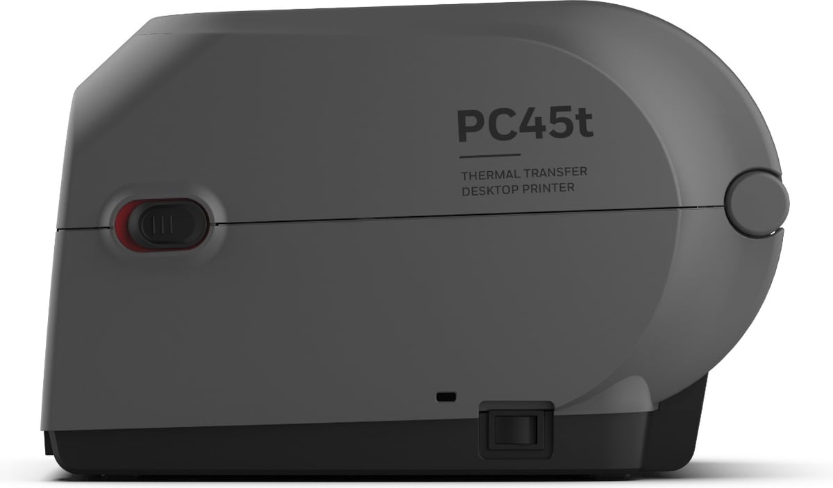 PC45t z profilu — głębsza obudowa na taśmę